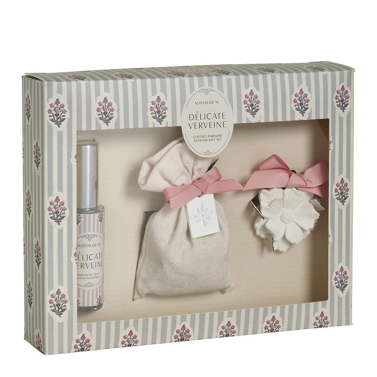 Coffret Mathilde M - parfum de linge  - Délicate Verveine